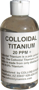Colloidal Titanium the Athletes Choice of Metal Colloids